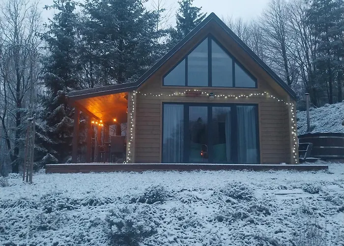 Ostrzycki Las Domki Nad Jeziorem -Balia-Sauna-Prywatny Pomost
