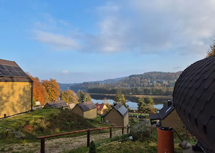 Ostrzycki Las Domki Nad Jeziorem -Balia-Sauna-Prywatny Pomost