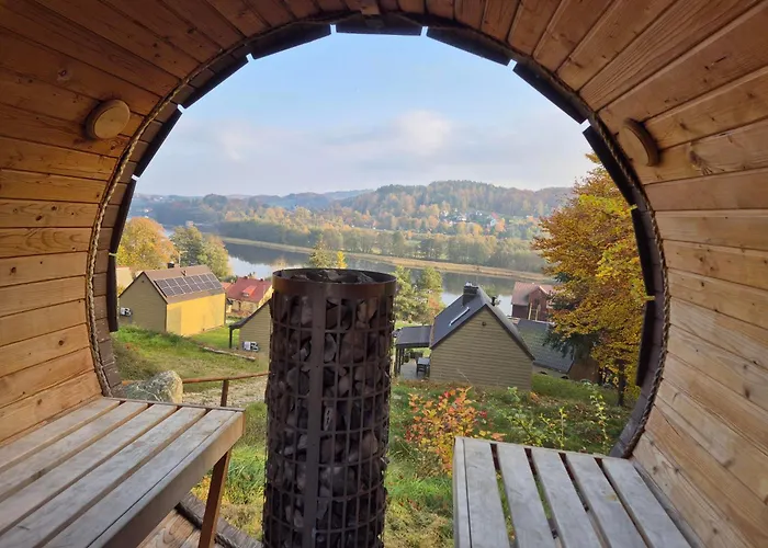 Ostrzycki Las Domki Nad Jeziorem -Balia-Sauna-Prywatny Pomost