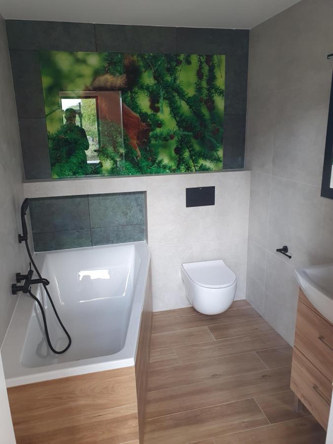 Ferienhaus Ostrzycki Nad Jeziorem -balia-sauna-prywatny Pomost