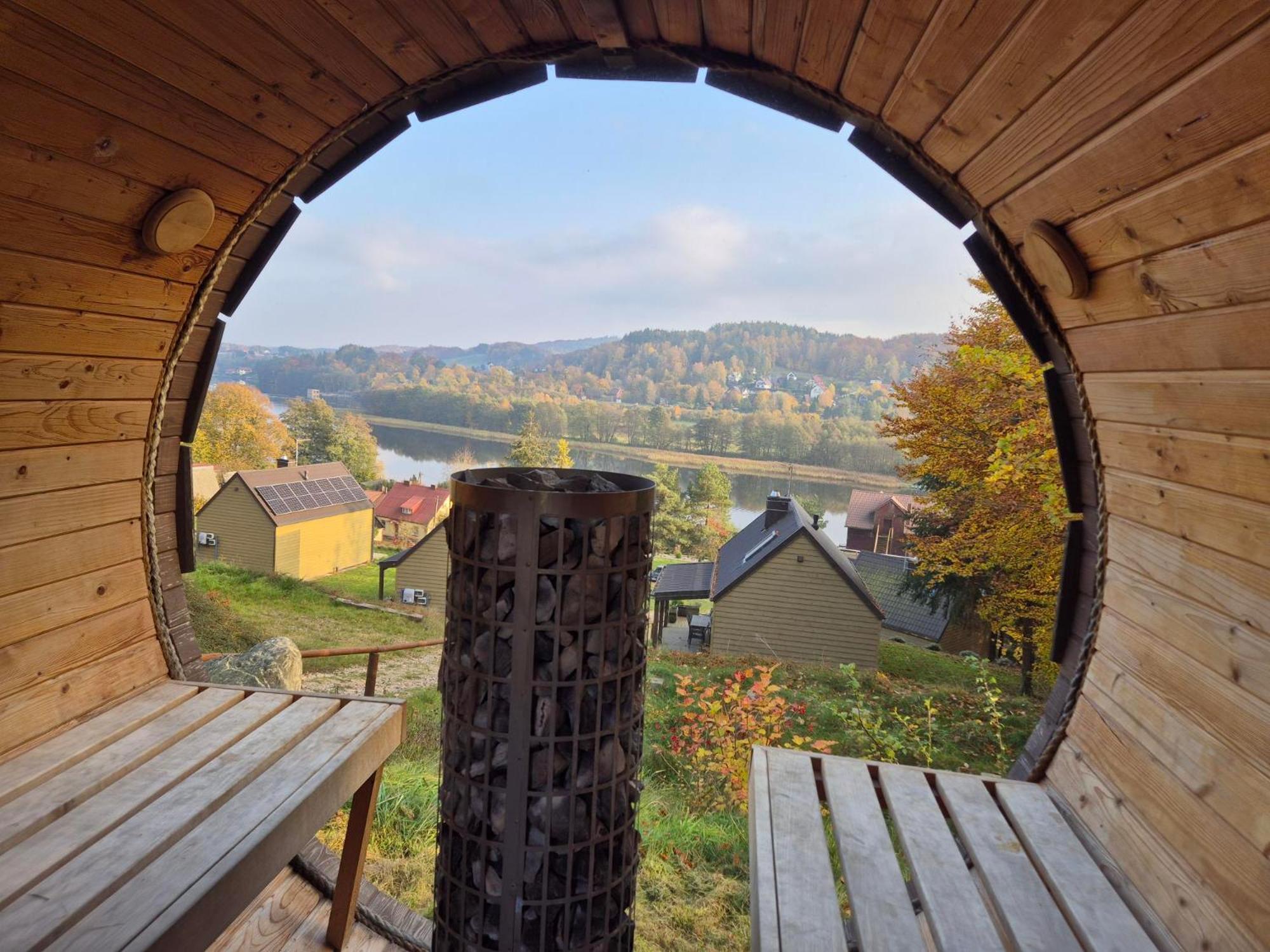 Ferienhaus Ostrzycki Nad Jeziorem -balia-sauna-prywatny Pomost